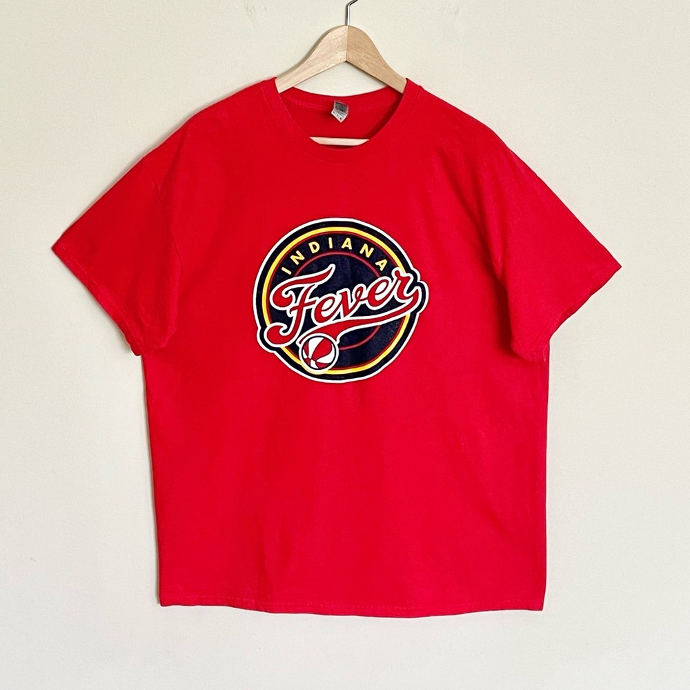 WNBA Indiana Fever Primary Logo Red T Shirt Adult size XL - Picture 2 of 8